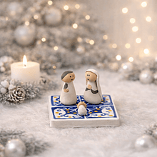 Mini Presépio Azulejo Português . Artesanal . Peça de Autor 