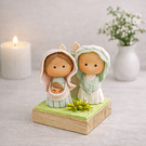 Mini Presépio Fofo . Artesanal . Peça de Autor