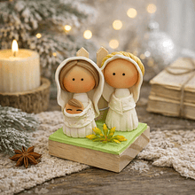 Mini Presépio Fofo . Artesanal . Peça de Autor