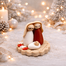 Mini Presépio . Artesanal . Peça de Autor