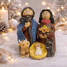 Presépio Gordinho . Artesanal . Peça de Autor . Rota do Figurado