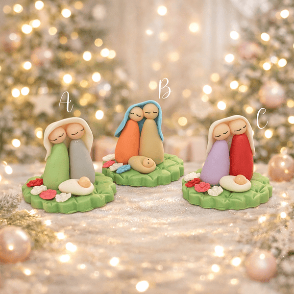 Mini Presépio . Artesanal . Peça de Autor