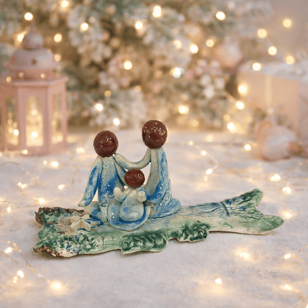 Presépio Bacalhau Azul . Artesanal . Peça de Autor . Rota do Figurado