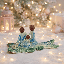 Presépio Bacalhau Azul . Artesanal . Peça de Autor . Rota do Figurado