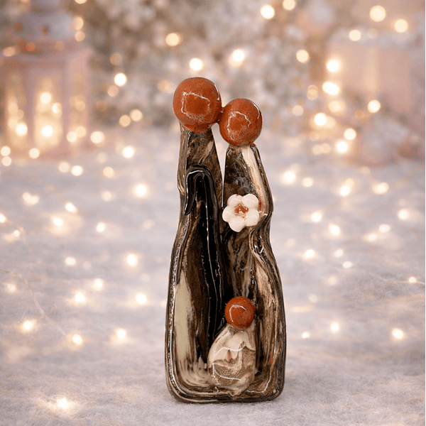 Presépio Fininho Castanho . Artesanal . Peça de Autor . Rota do Figurado