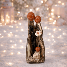 Presépio Fininho Castanho . Artesanal . Peça de Autor . Rota do Figurado