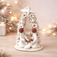 Presépio Árvore . Artesanal . Peça de Autor . Rota do Figurado