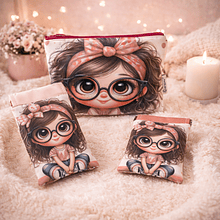 Conjunto 3 Bolsas . Necessaire + Estojo + Carteira