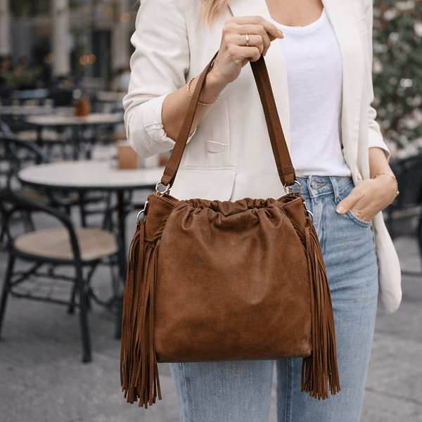 Mala c/ Franjas . Castanha