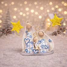 Presépio Azulejos Estrela . Artesanal . Peça de Autor