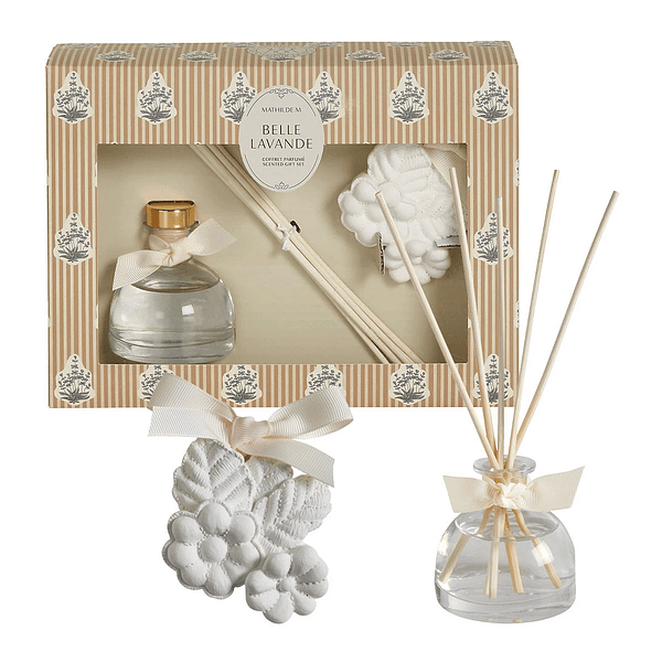 Cofret Mathild M. Gesso Perfumado + Difusor 50ml Soleil de Provence . Belle Lavande