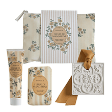 Bolsa Mathild M. Gesso Perfumado + Sabonete + Creme Mãos . Fleur de Mandarine