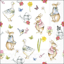 Guardanapos 33x33cm Jardim de Páscoa . Ambiente