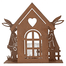 Suporte Velas Coelhos em Metal . Clayre & Eef 6Y5786