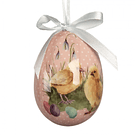 9 Ovos decorativos c/ Coelhos e Pintainhos . Clayre & Eef 66446