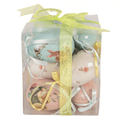 9 Ovos decorativos c/ Coelhos e Pintainhos . Clayre & Eef 66446