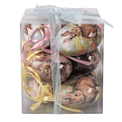 9 Ovos decorativos c/ Coelhinhos . Clayre & Eef 66454