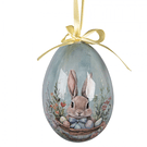 6 Ovos decorativos c/ Coelhinhos . Clayre & Eef 66458