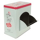 Caixa Metal "Vintage" . Alumínio Verde Água Clayre & Eef 6BL0125