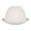 Suporte Tealight Ø 12X8 cm Coelhinhos Porcelana Biscuit . Clayre & Eef 6CE2210