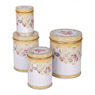 Conjunto 4 Caixas Metal "Vintage" Clayre & Eef 6BL0140