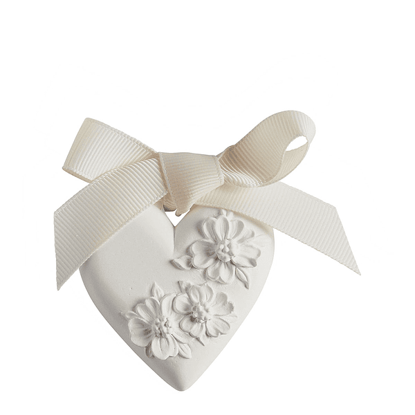 Coração Florido . Gesso Perfumado Mathilde M . Modelo pequeno . Bois de Cachemire