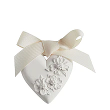 Coração Florido . Gesso Perfumado Mathilde M . Modelo pequeno . Bois de Cachemire