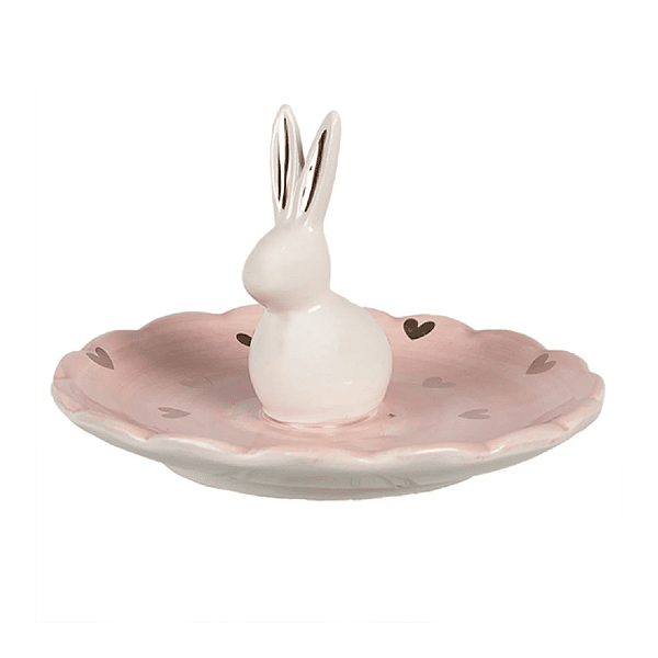 Prato Cerâmica c/ coelhinho Clayre & Eef 6CE1681