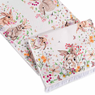 Runner c/ Coelhos e Franjas . Branco