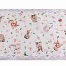 Runner c/ Coelhos e Franjas . Lavanda