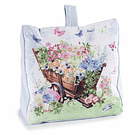 Batente de Porta Acolchoado em Tecido c/ Estampa de Primavera