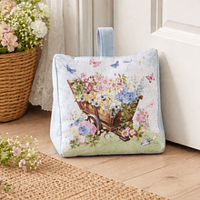 Batente de Porta Acolchoado em Tecido c/ Estampa de Primavera