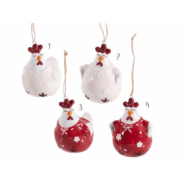 Mini Galinha Gordinha Cerâmica . 4 Modelos