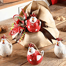 Mini Galinha Gordinha Cerâmica . 4 Modelos