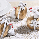 Ovo Dourado c/ galinha . 3 Modelos