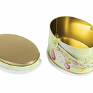 Caixa/Cesto Metal Oval c/ Alça . Páscoa