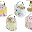 Caixa/Cesto Metal Oval c/ Alça . Páscoa