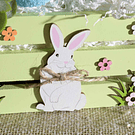 Caixa Madeira Colorida Coelhinho . 3 Cores