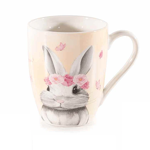 Caneca Porcelana 300ml c/ Coelho