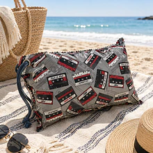 Almofada Praia Personalizada . Cassetes