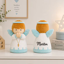 Peluche Anjo da Guarda Azul . Little Drops of Water . Personalizado