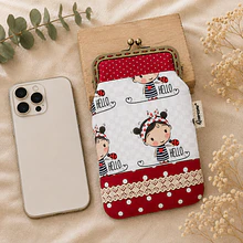 Bolsa Telemóvel ou Estojo . Hello Vermelha