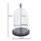 Campânula de Vidro Clayre & Eef 6GL2543