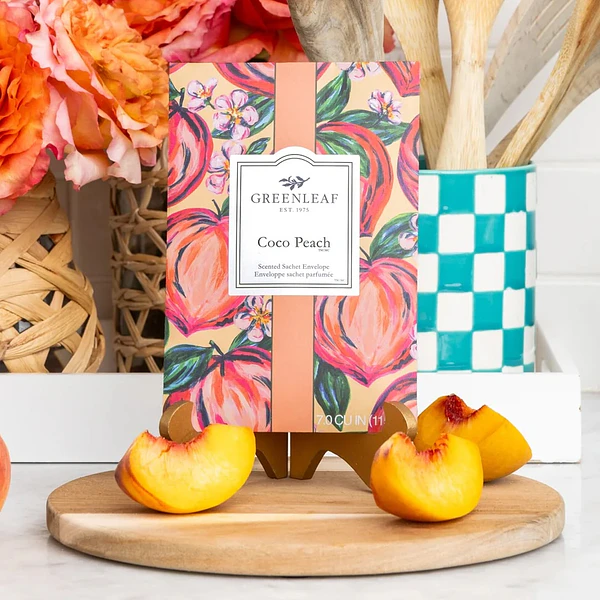 Sachê Perfumado . GREENLEAF Coco e Pêssego