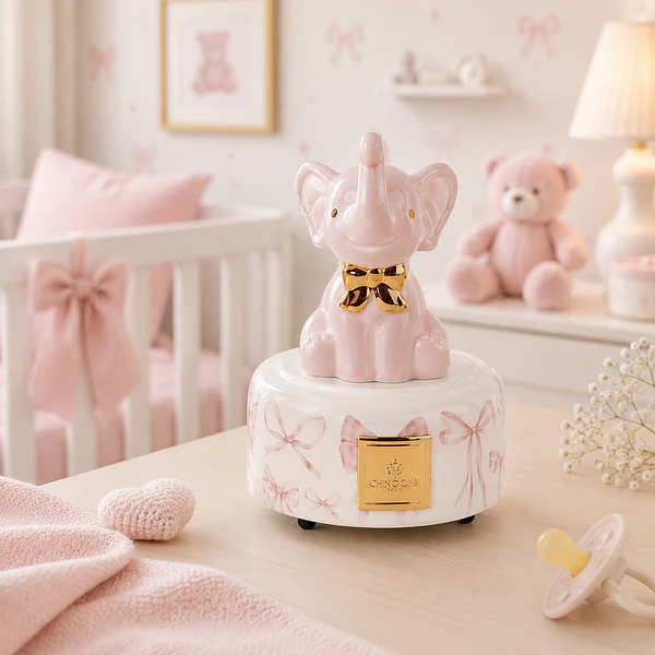 Caixa Musica Elefante Rosa . TonoSuTono
