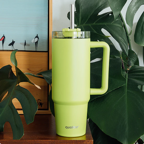 Caneca Térmica 950ml Stream Verde Maça . Quokka