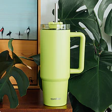 Caneca Térmica 950ml Stream Verde Maça . Quokka