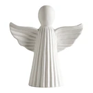Anjo Decorativo em Cerâmica Mathilde M . Grande . 22 cm