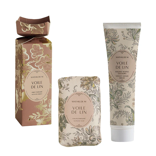 Cofret Mathild M. Sabonete + Bálsamo Mãos . Voile de Lin