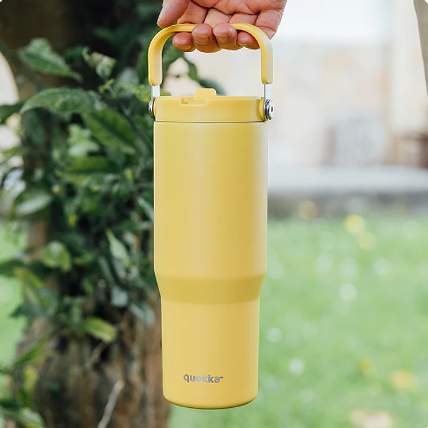 Copo Térmico 860ml Essencial . Amarelo Açafrão . Quokka